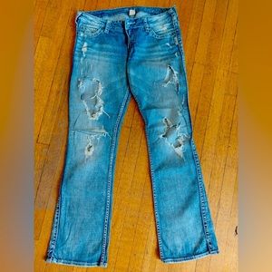 Silver Jeans - Lowrise/Ripped/Bootcut
